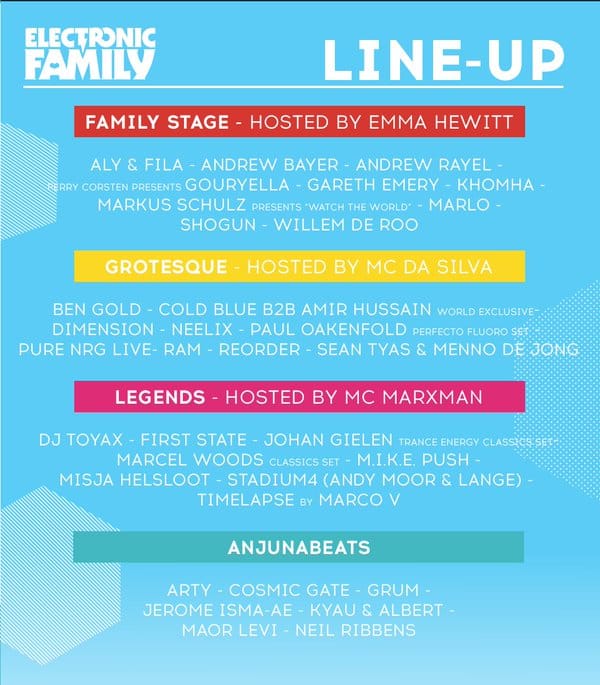 line up electronic family