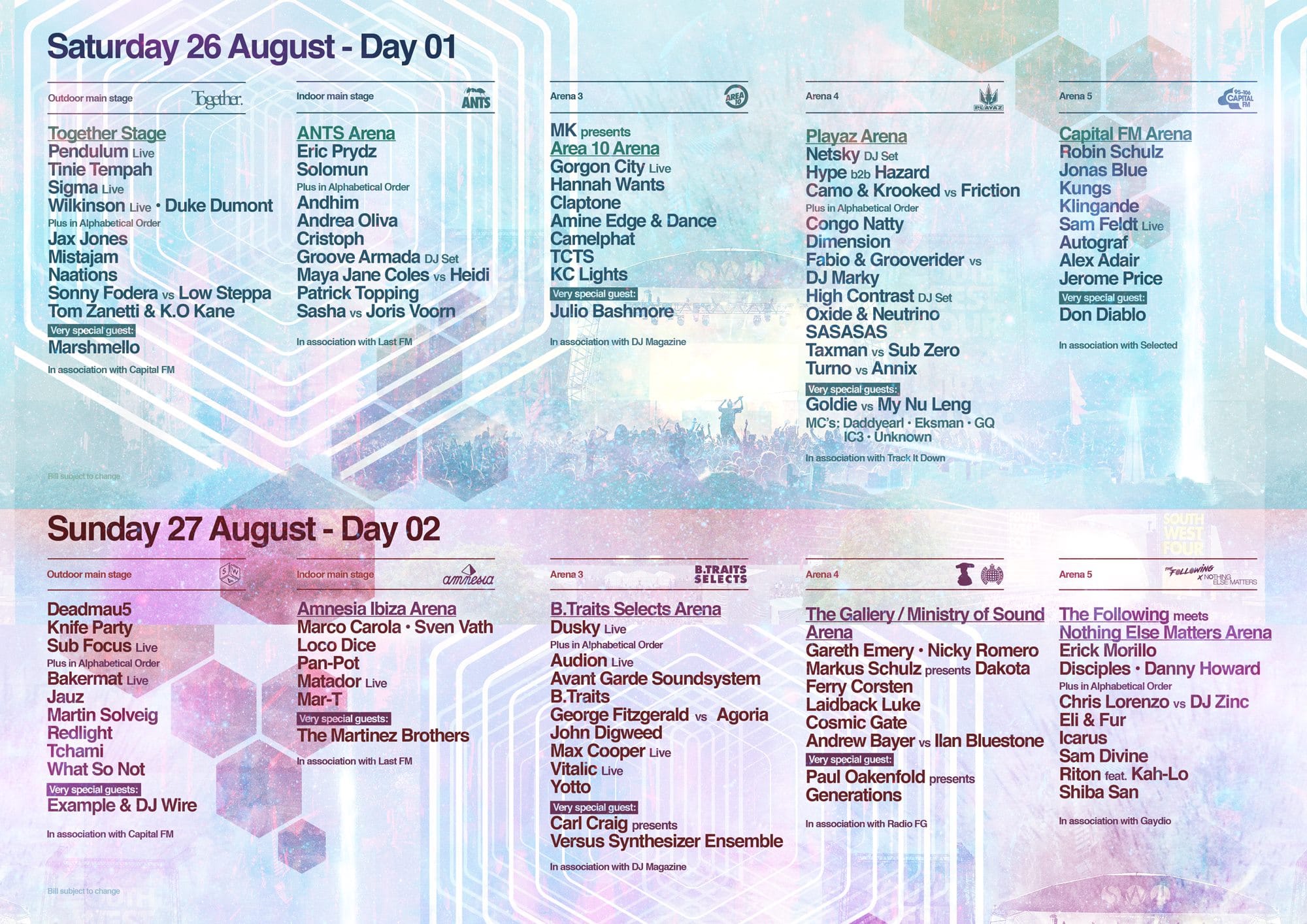 southwestfour_lineup