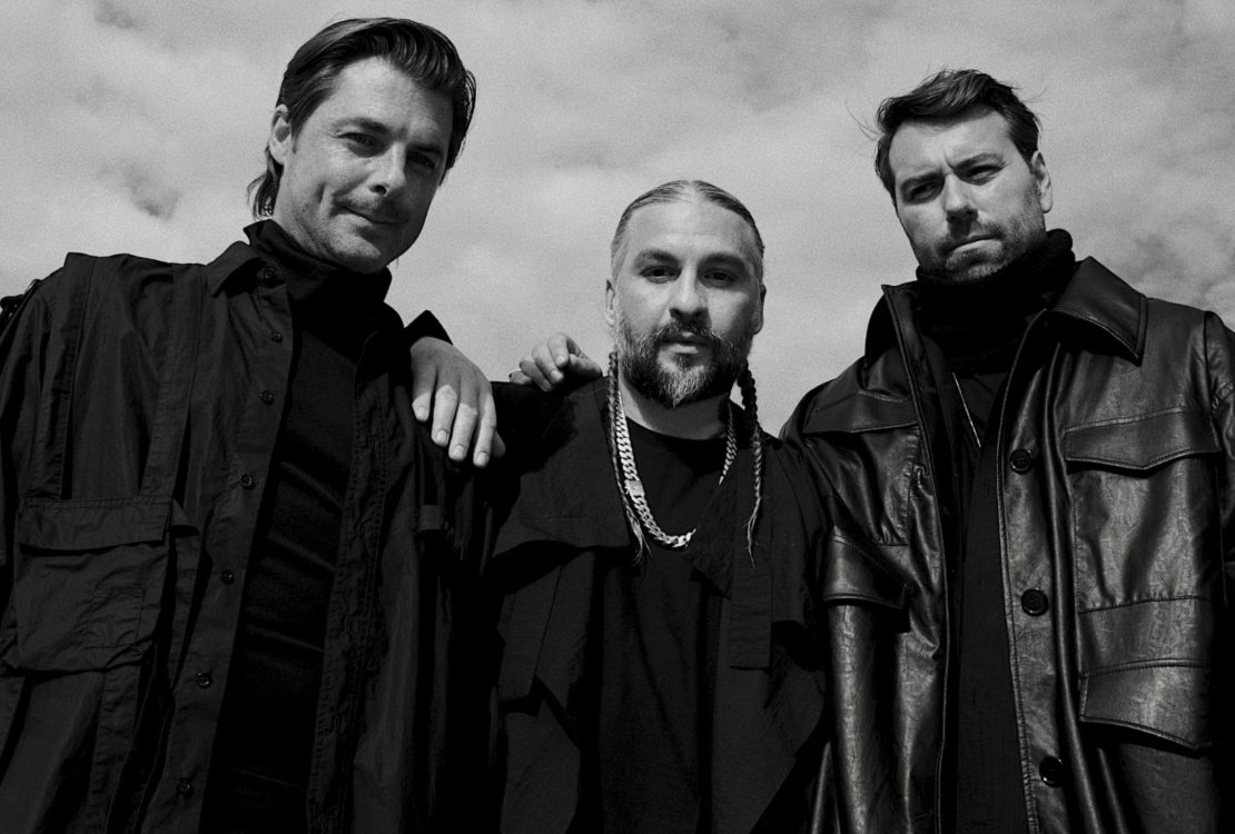 Photo noir et blanc de la Swedish House Mafia