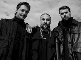 Photo noir et blanc de la Swedish House Mafia