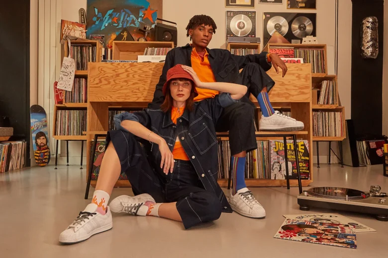 Publicité adidas sneaker x Ed Banger Records
