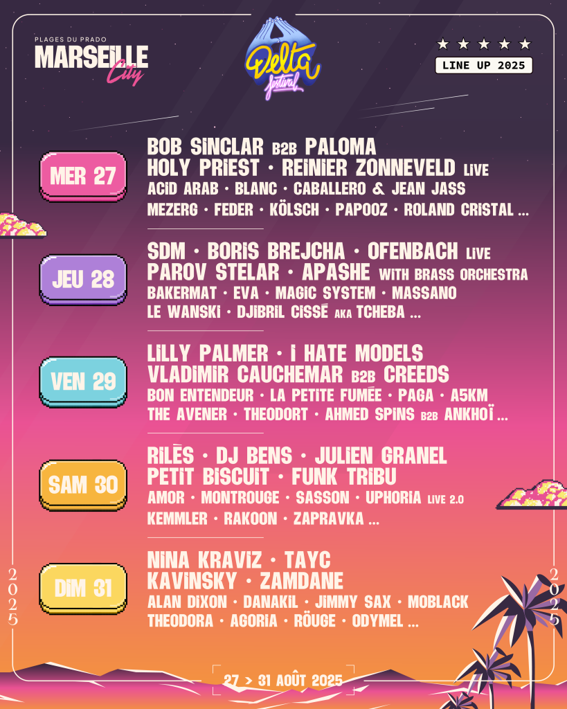 Line up 2025 du Delta Festival