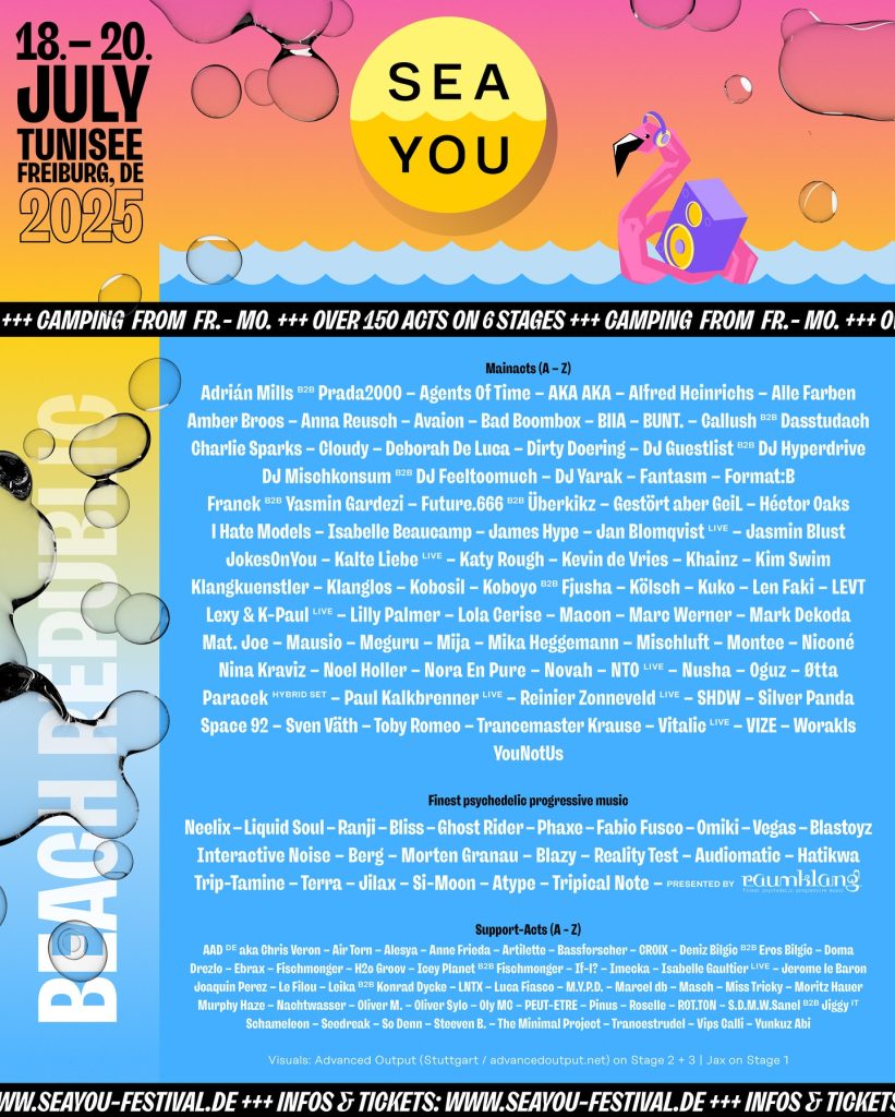 Line up Sea You Festival 2025
