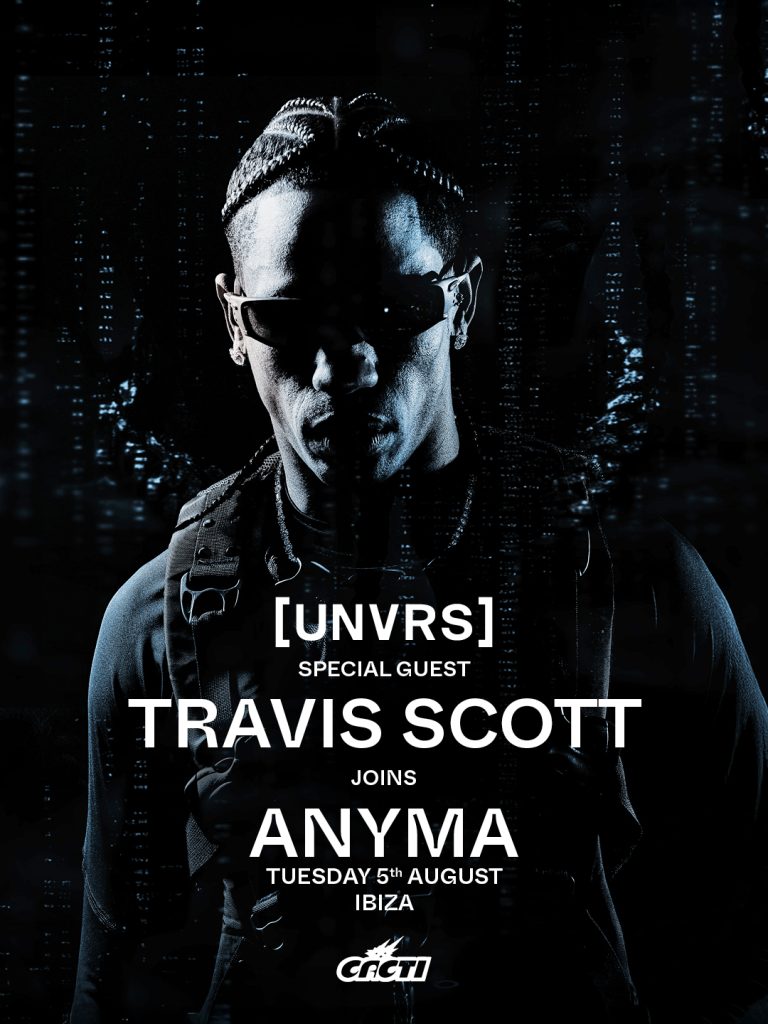 Affiche de la venue de Travis Scott à [UNVRS]