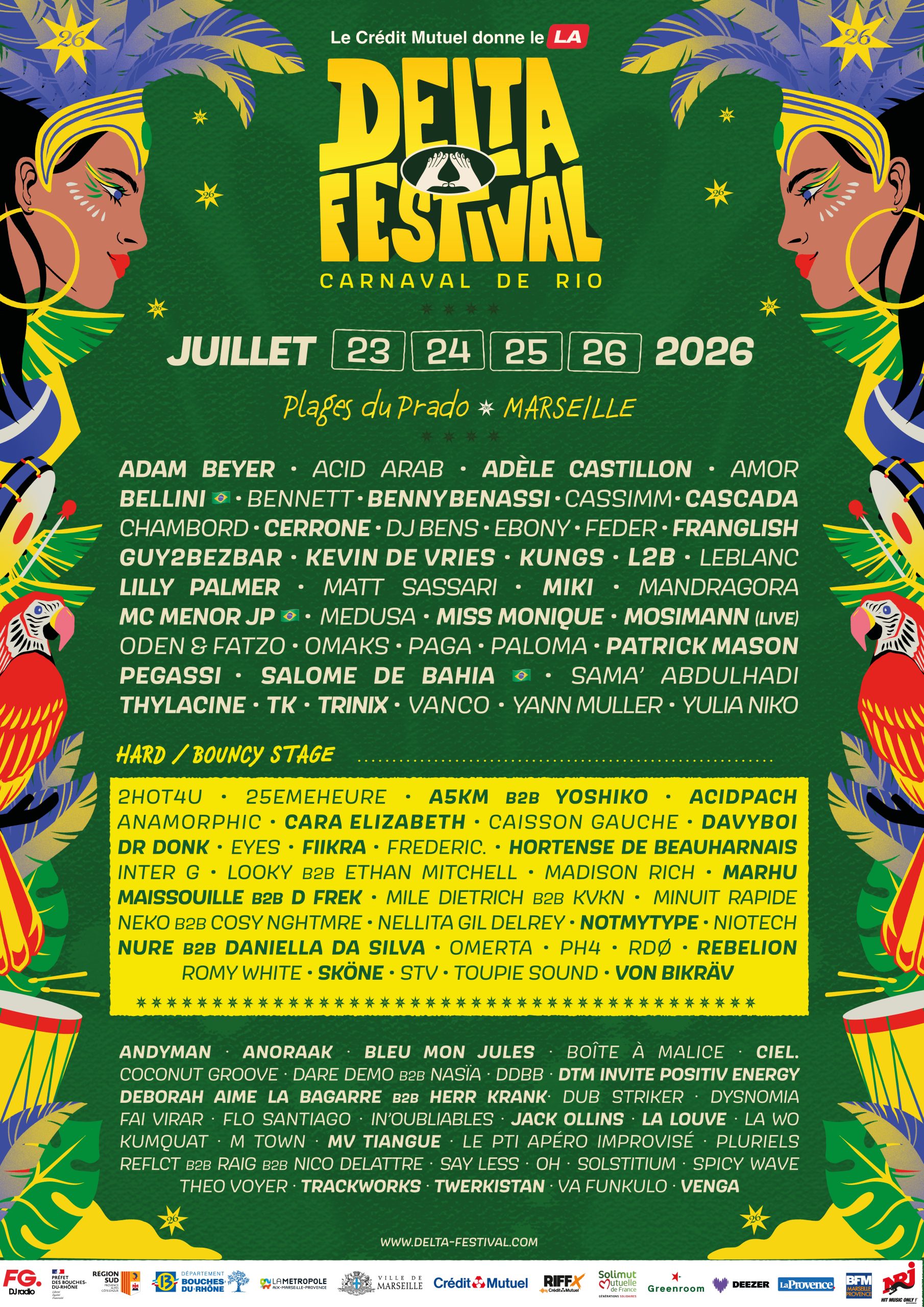 Delta Festival Lineup and Event Updates Le Delta Festival dévoile les premiers noms de son édition 2026