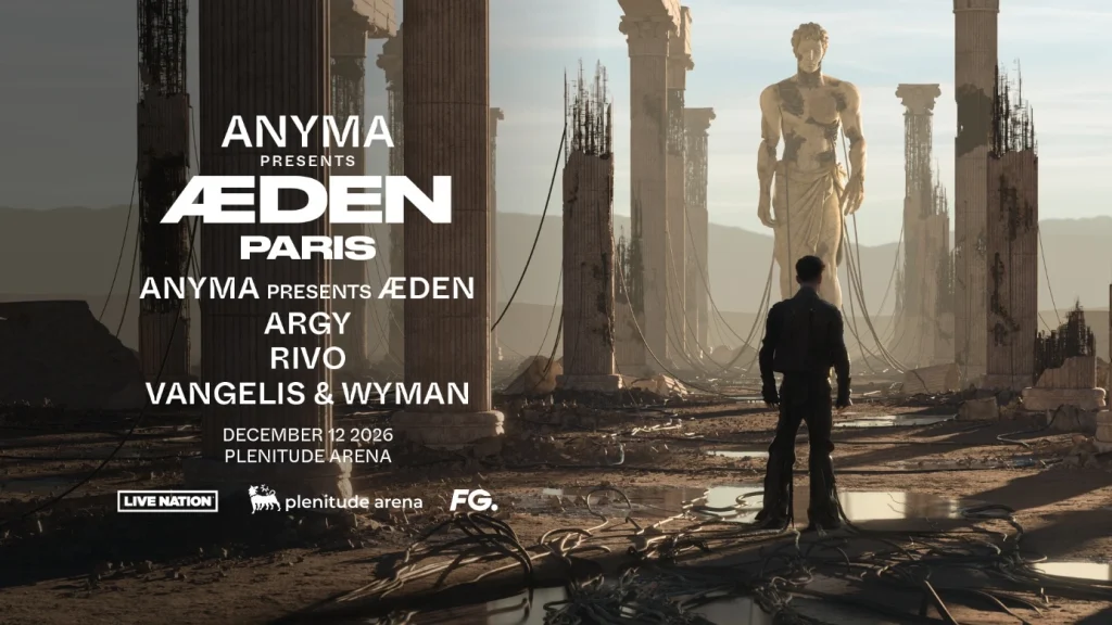 Programmation du show d'Anyma à la Plenitude Arena, 12 décembre 2026