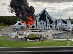 Incendie de la Mainstage de Tomorrowland 2025 | Source : RTBF