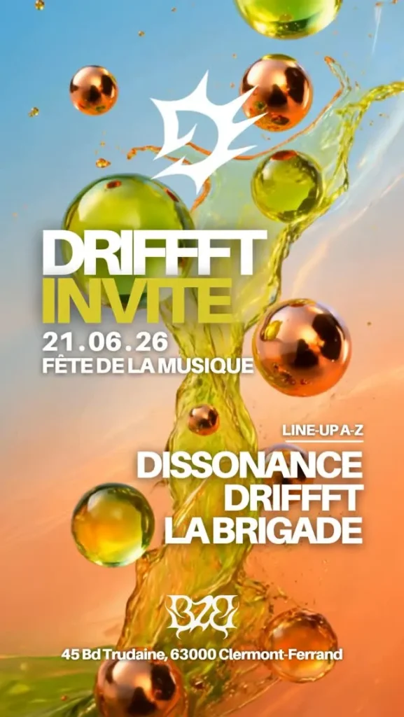 Visuel de l'évènement du 21 juin, DRIFFFT | Source : DRIFFFT
