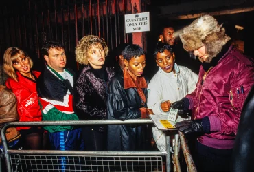 Credit : Dave Swindells via Simon Moore - 1991 Ministry of Sound guest list 01 (Humphrey Waterhouse in the fur hat) (clean)