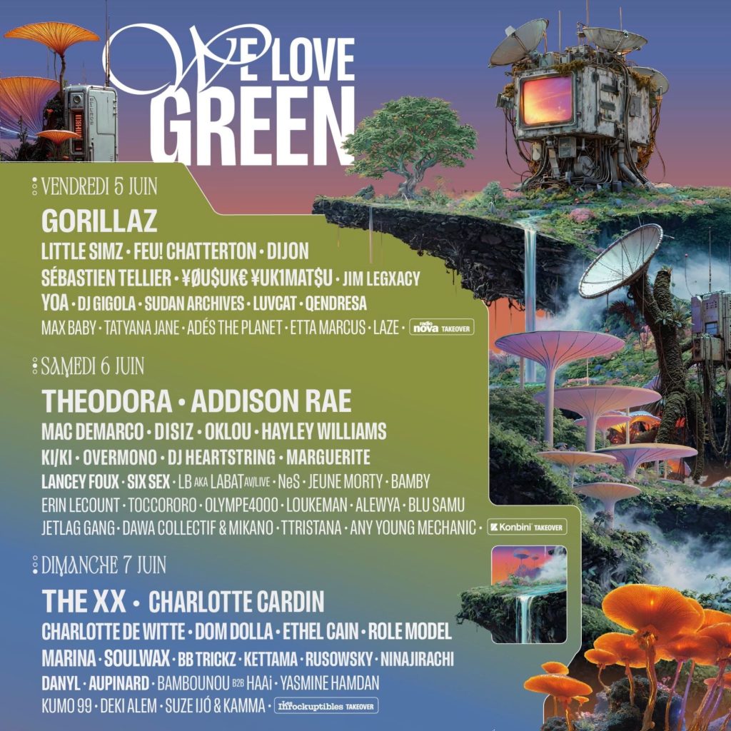 Line up 2026 / Source : We Love Green