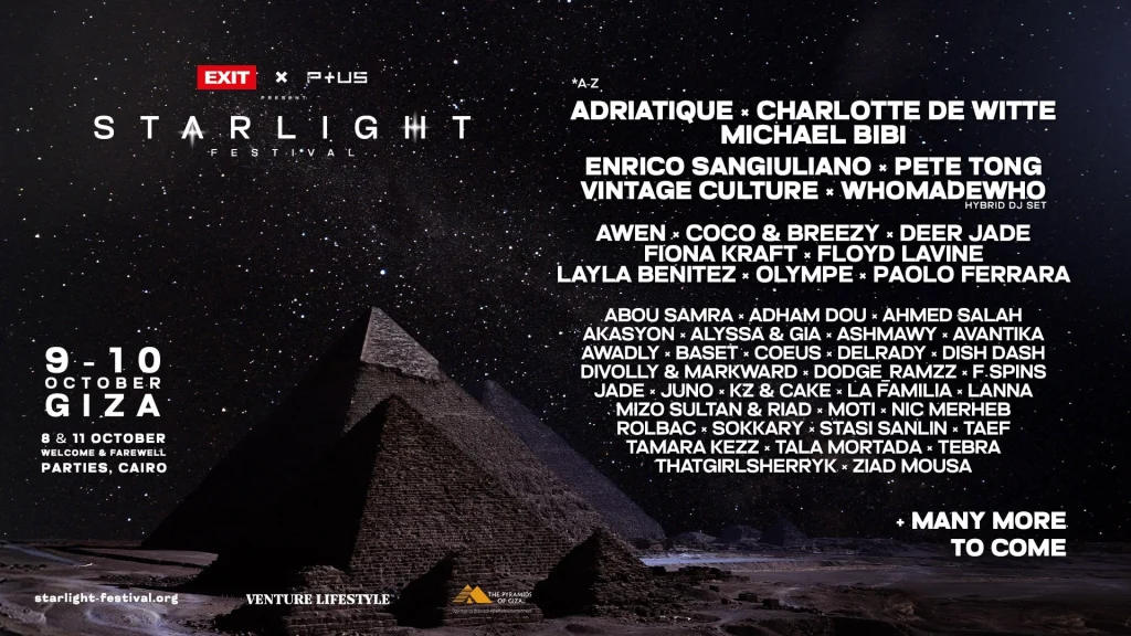 Programmation 2026 du Starlight Festival | Source : Jukebox PR