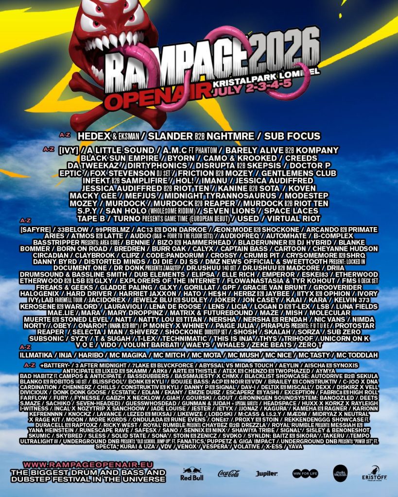 Line up Rampage Open Air 2026 / Source : Rampage