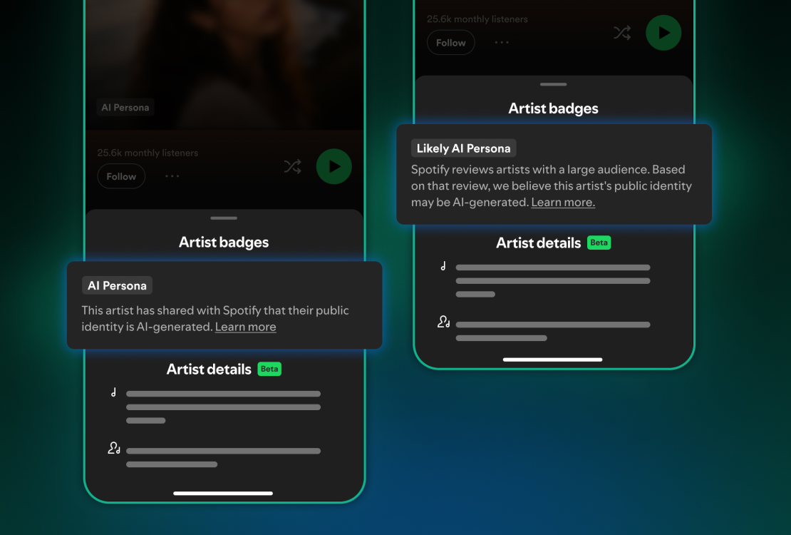 Label "AI Persona" de Spotify / Source : newsroom.spotify.com