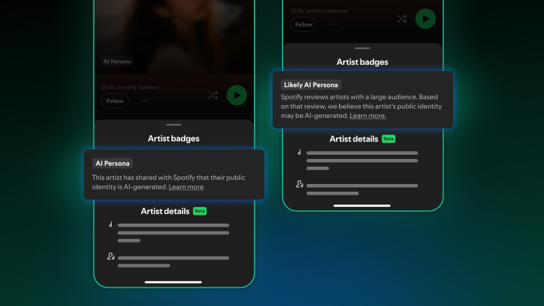 Label "AI Persona" de Spotify / Source : newsroom.spotify.com