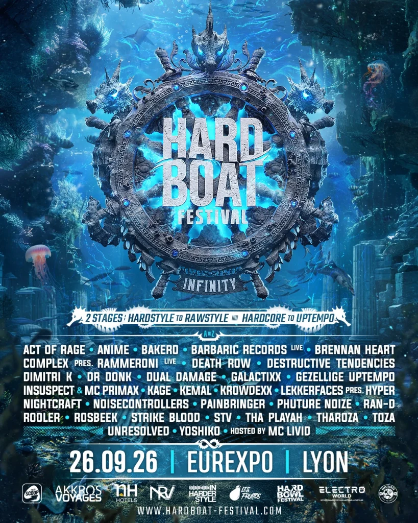 Affiche 2026 du Hard Boat Festival