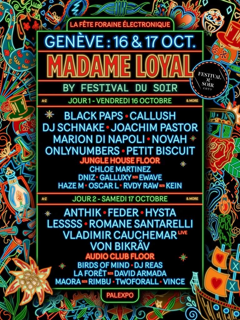 Programmation 2026 de Madame Loyal Genève