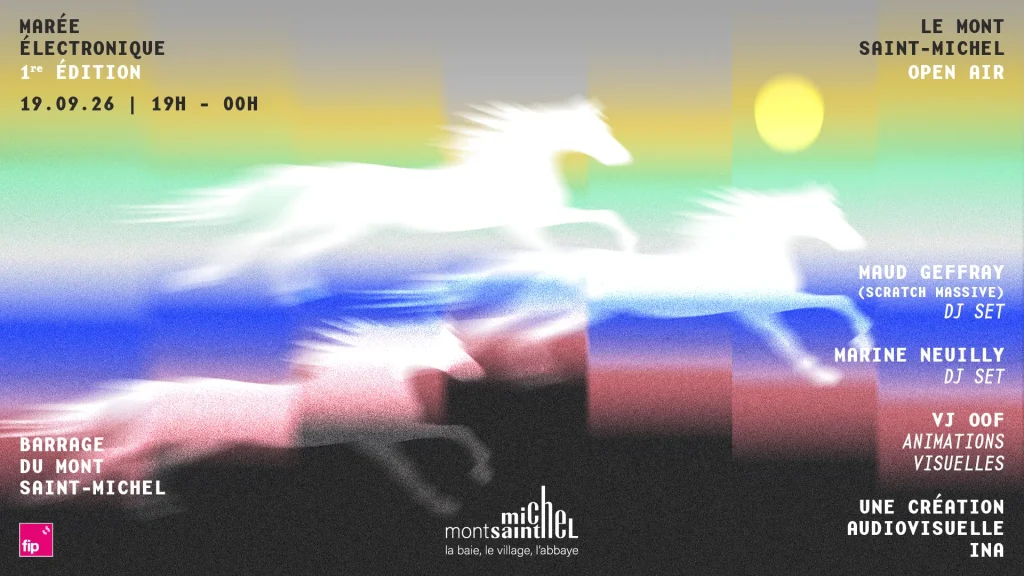 Affiche de Marée électronique 2026 / Source : Mont Saint-Michel