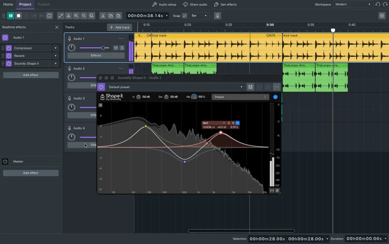 Audacity 4 / Source : audacityteam.org/audacity-4/