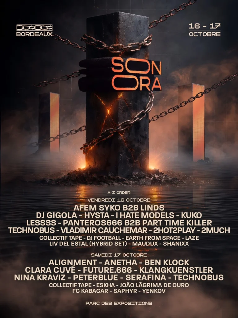 Programmation 2026 de Sonora Bordeaux