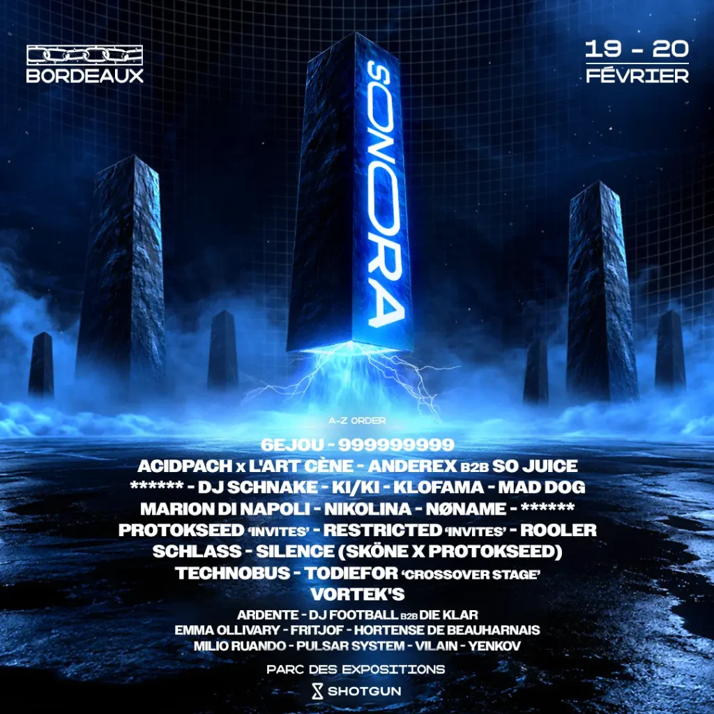 Programmation 2026 de Sonora Winter Bordeaux