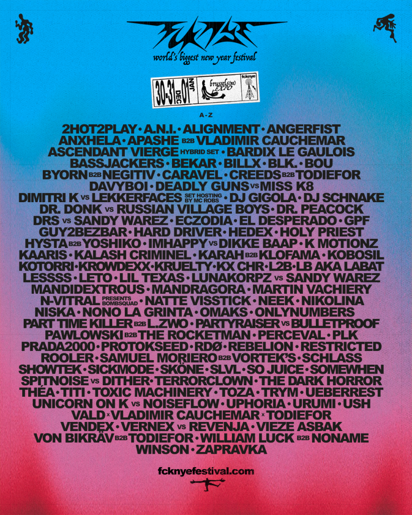 Programmation 2026 de FCKNYE Festival