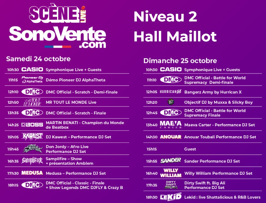 Programme de la Scène Sonovente.com au PAVS 2026