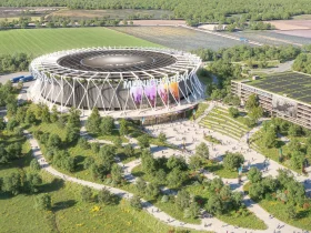 Représentation 3D de la Munich Arena / Source : henn.com